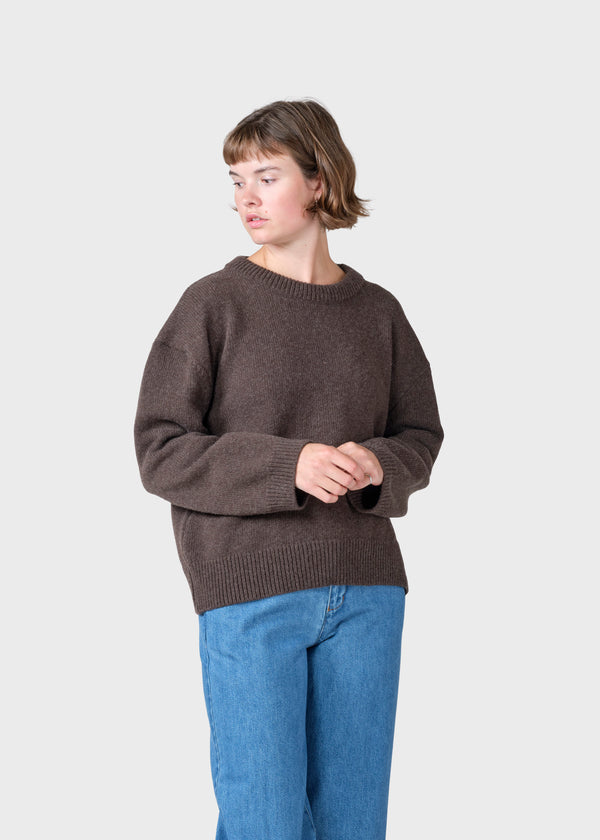 Klitmøller Collective ApS Karen knit  Knitted sweaters Taupe