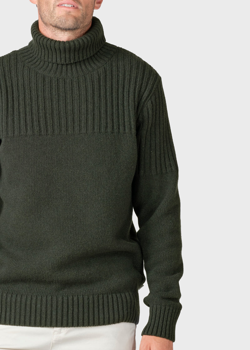 Klitmøller Collective ApS Karlsson knit  Knitted sweaters Olive