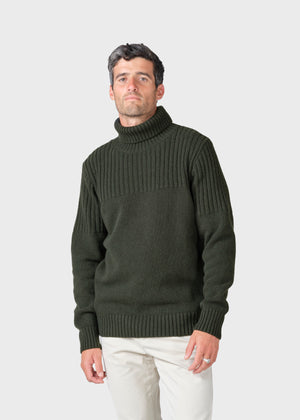 Klitmøller Collective ApS Karlsson knit  Knitted sweaters Olive