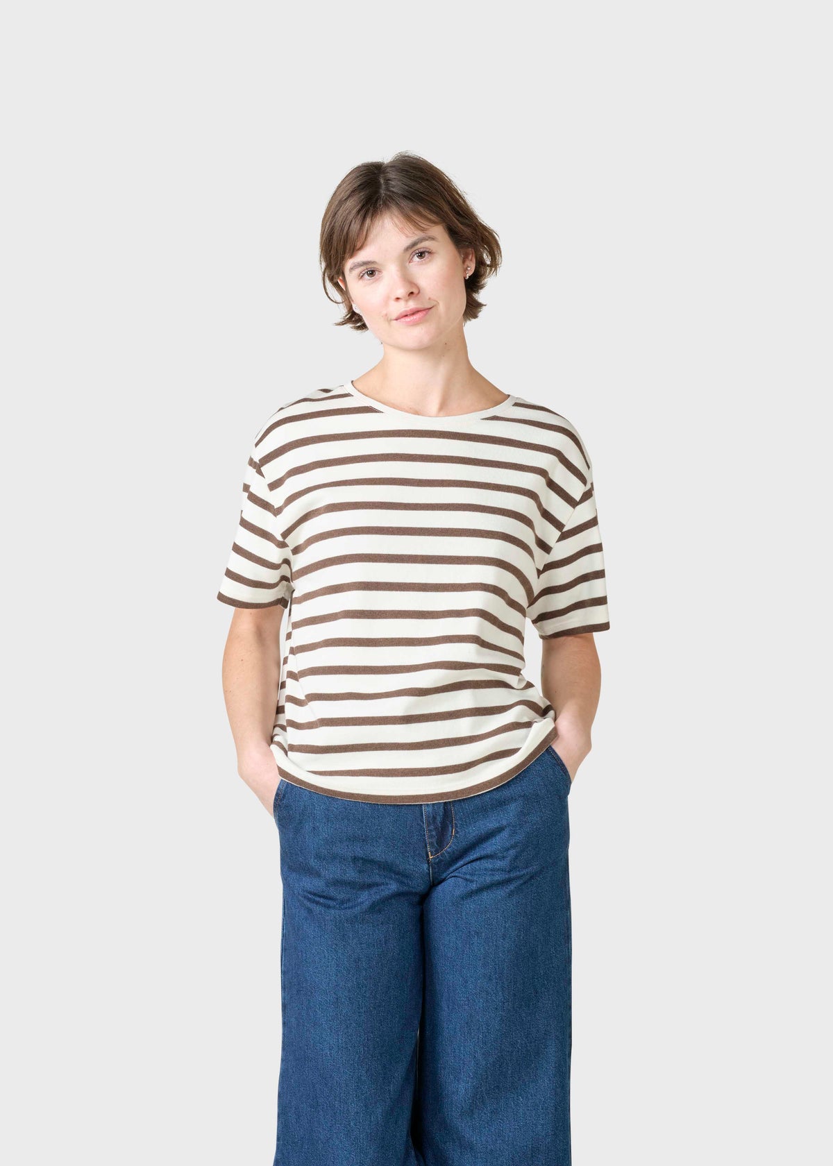 Klitmøller Collective ApS Kelly tee OCS T-Shirts Cream/taupe