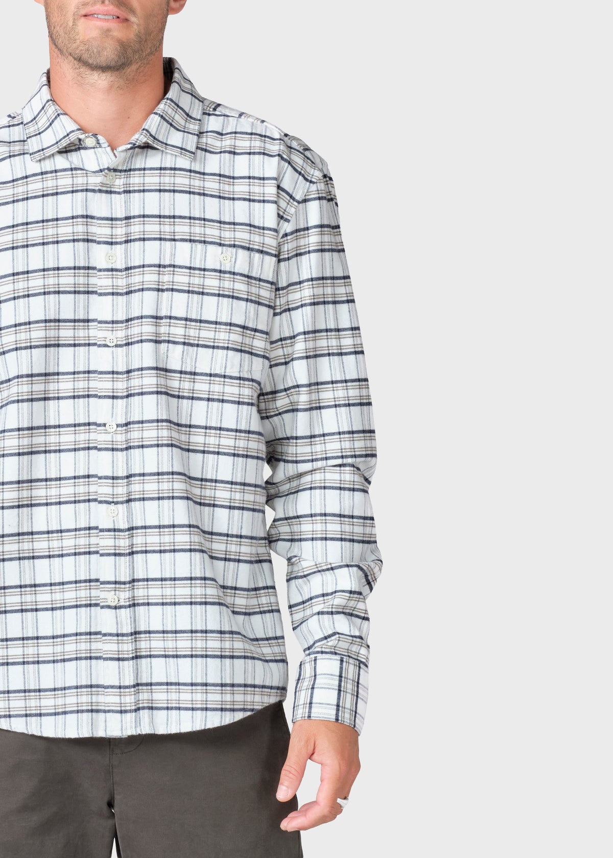 Klitmøller Collective ApS Kenneth shirt Shirts Cream mix