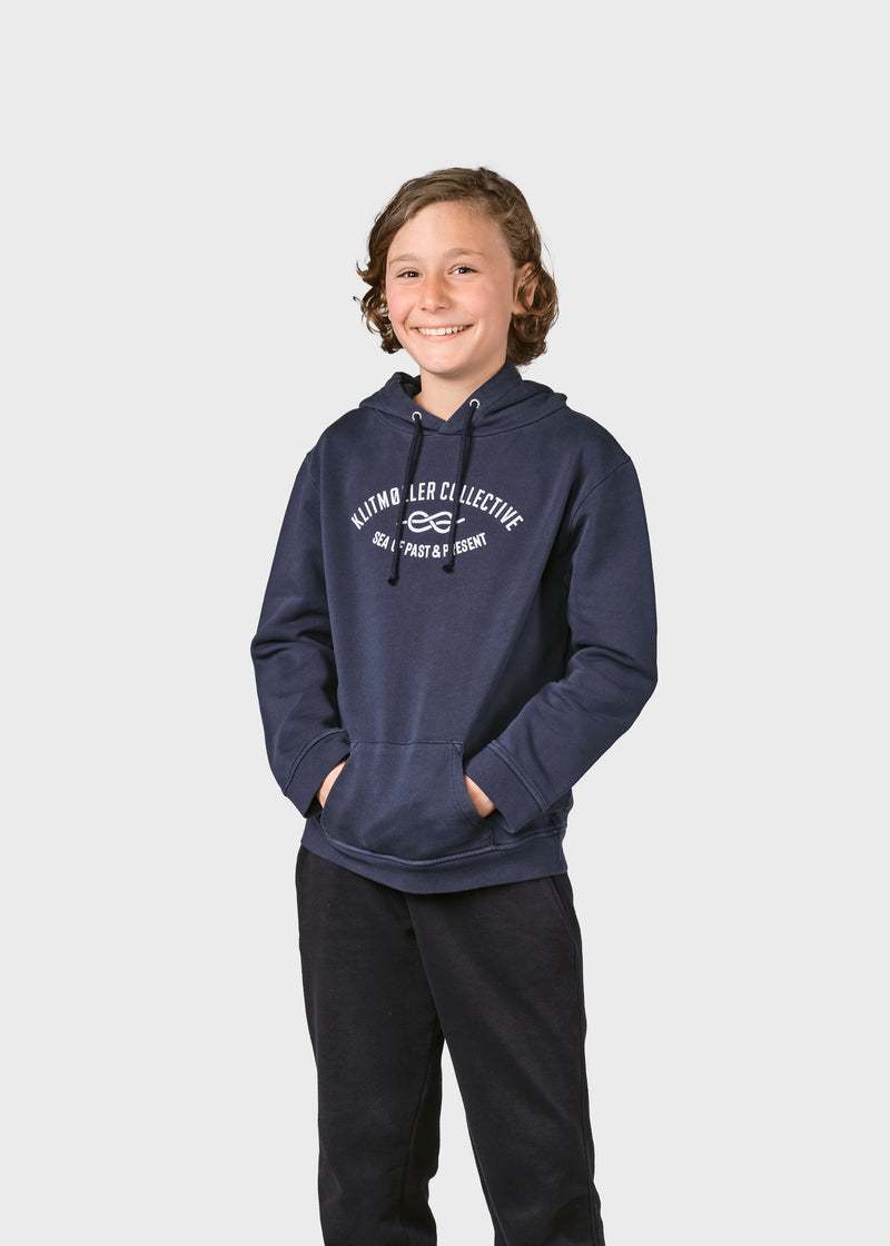 Klitmøller Collective ApS Kids logo eye hoodie Sweatshirts Navy