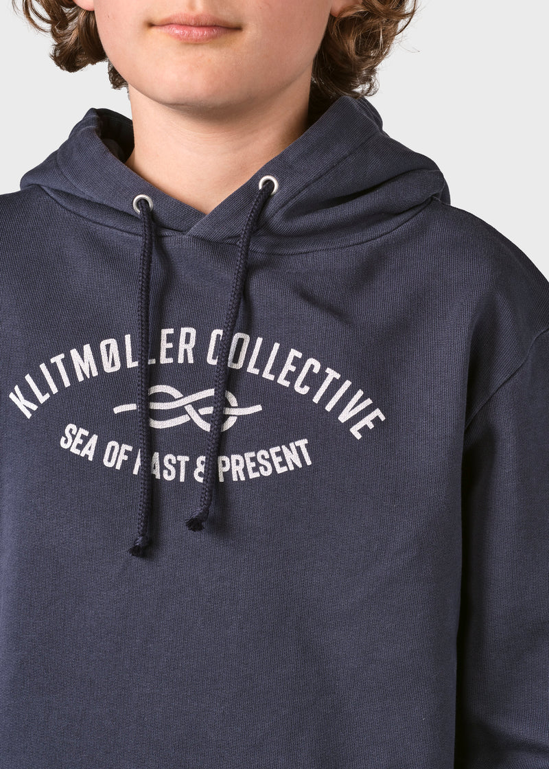 Klitmøller Collective ApS Kids logo eye hoodie Sweatshirts Navy