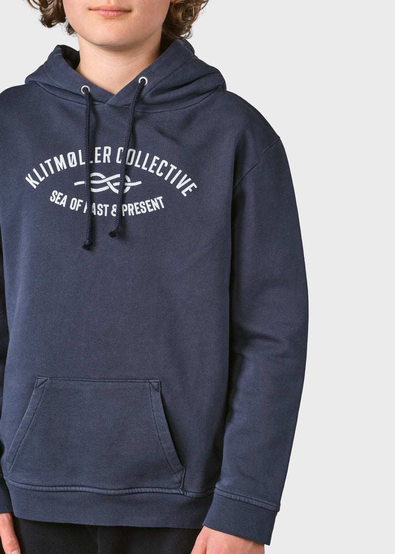 Klitmøller Collective ApS Kids logo eye hoodie Sweatshirts Navy