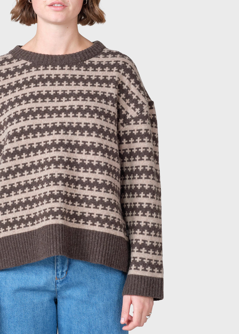 Klitmøller Collective ApS Kitti knit  Knitted sweaters Taupe/sand