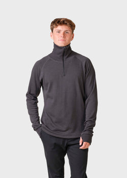 Klitmøller Collective ApS Knuth wool zip Sweatshirts Black