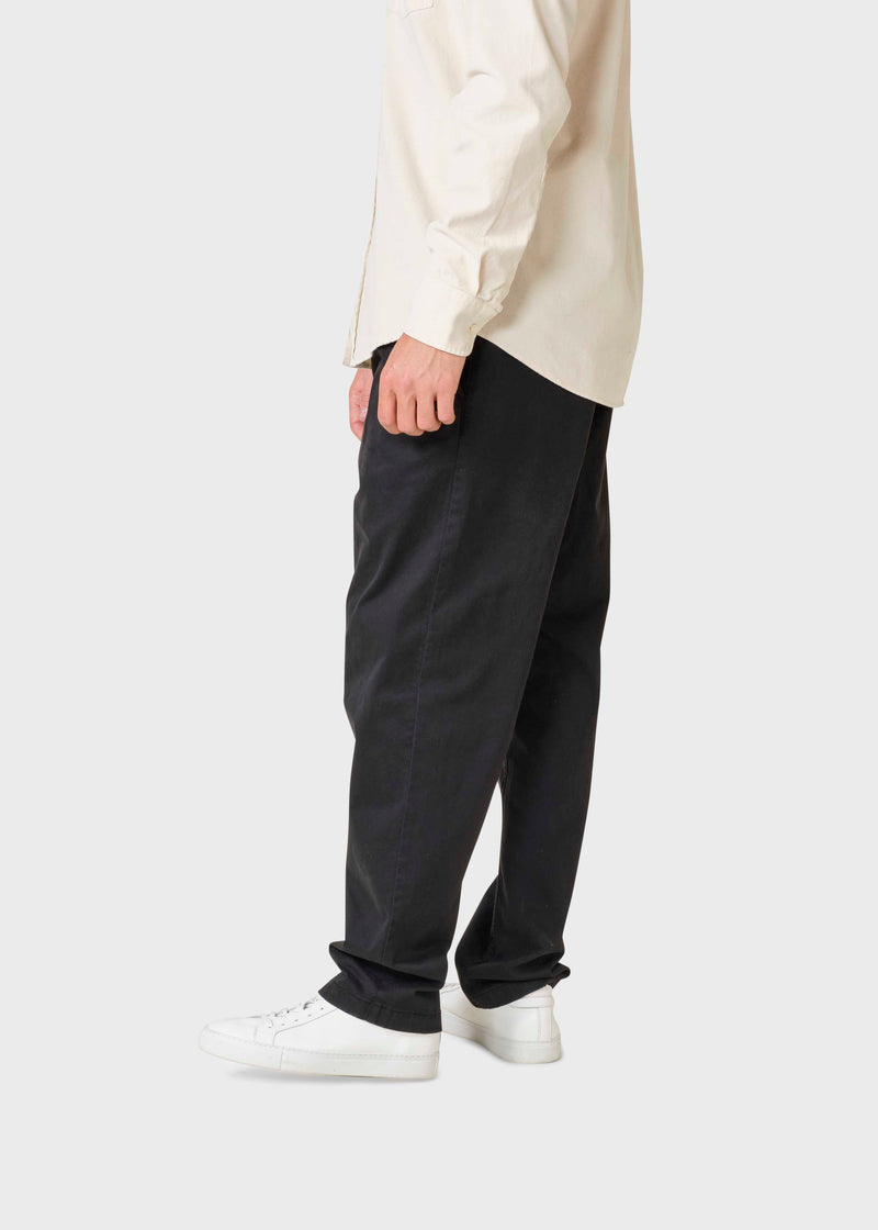 Klitmøller Collective ApS Kristian twill pant Pants Black