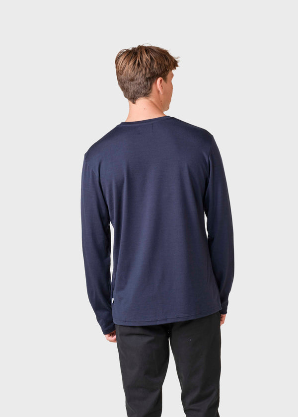 Klitmøller Collective ApS Lars LS tee T-Shirts Navy