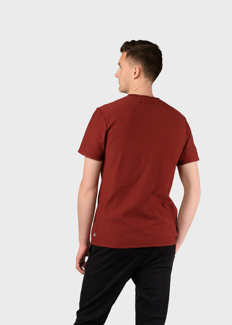 Klitmøller Collective ApS Lauge tee T-Shirts Clay red