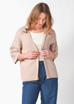 Klitmøller Collective ApS Lisbeth knit cardigan Knitted sweaters Pastel sand