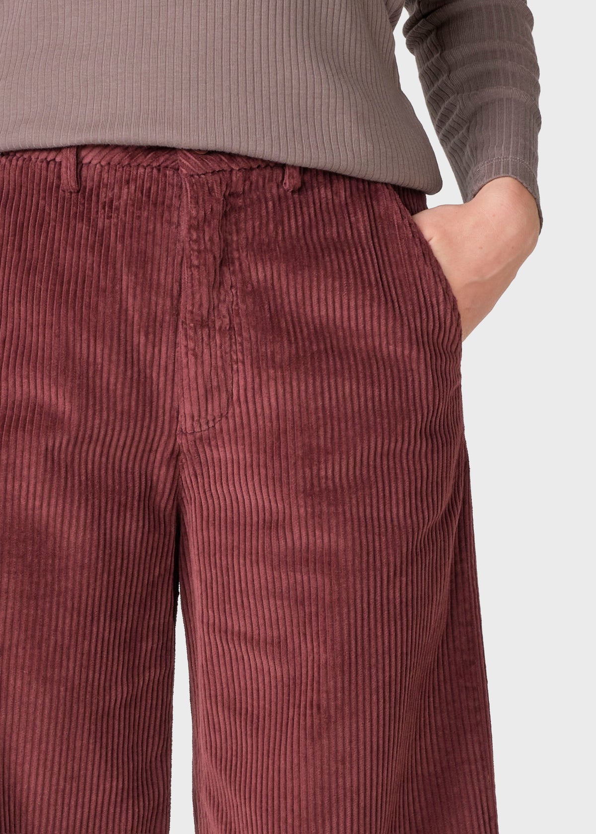 Klitmøller Collective ApS Lois cord pants Pants Burgundy