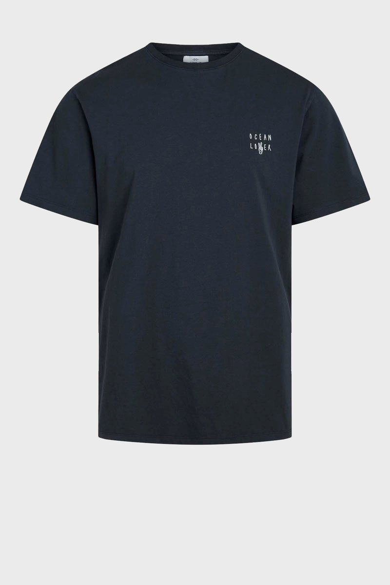 Klitmøller Collective ApS Loke tee  T-Shirts Navy