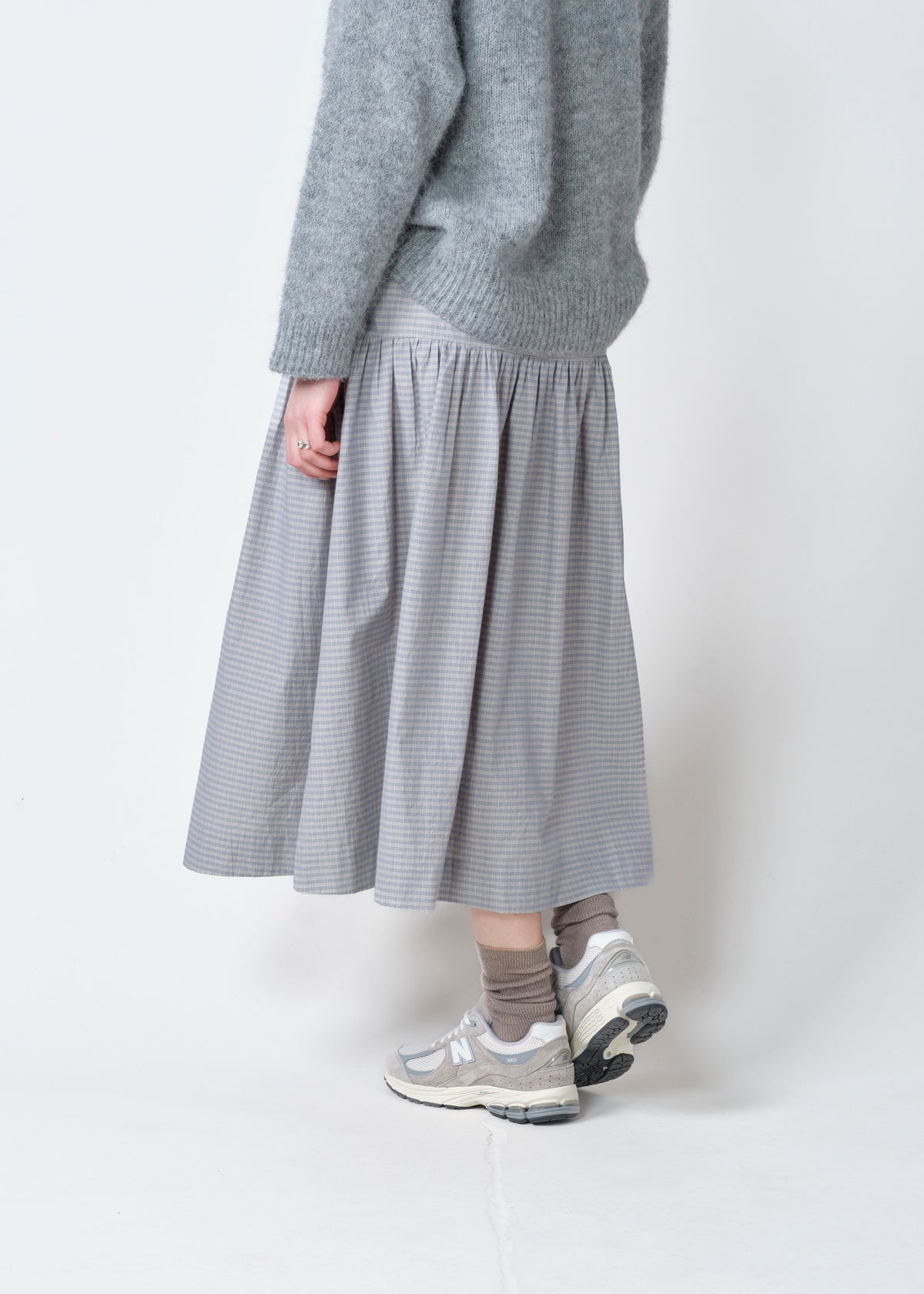 Klitmøller Collective ApS Lotte skirt GOTS Skirts Navy/pastel sand