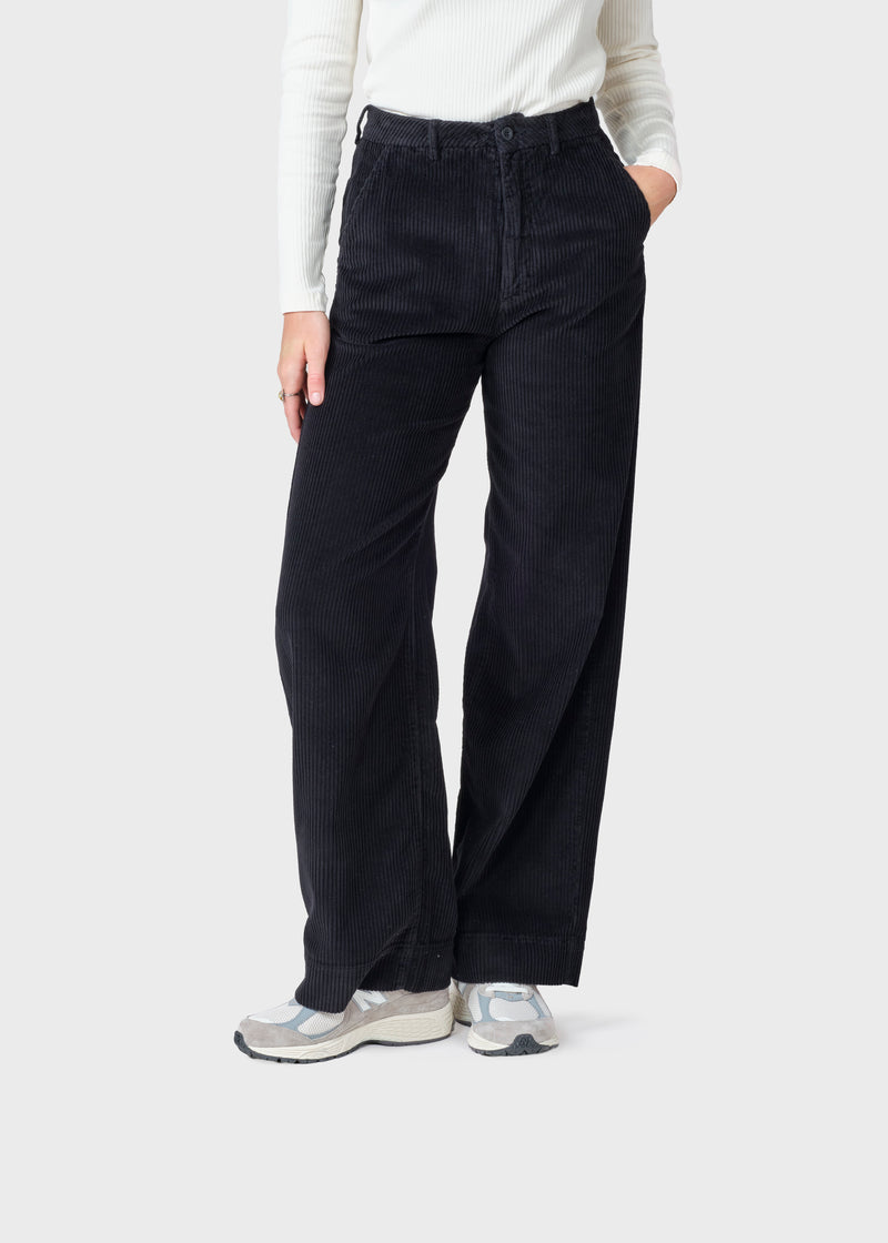 Klitmøller Collective ApS Lydia jumbo corduroy pant - Tall Pants Black