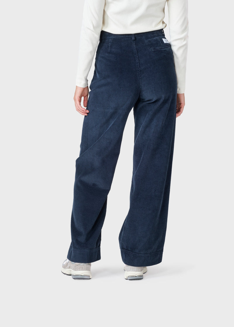 Klitmøller Collective ApS Lydia jumbo corduroy pant - Tall Pants Navy
