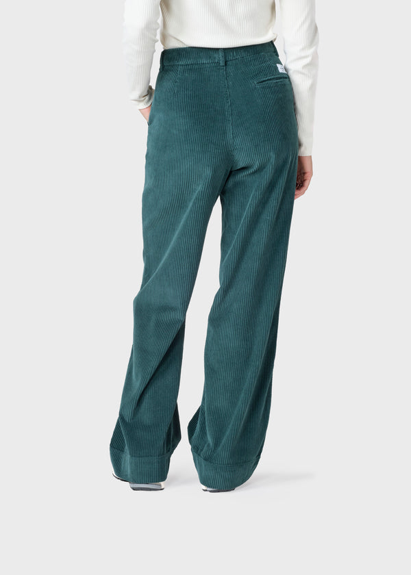 Klitmøller Collective ApS Lydia jumbo corduroy pants - Tall Pants Moss Green