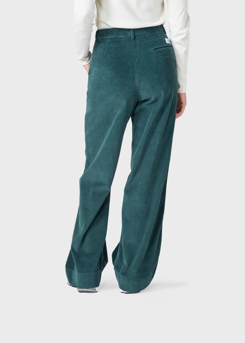 Klitmøller Collective ApS Lydia jumbo corduroy pants - Tall Pants Moss Green