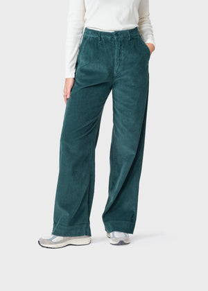Klitmøller Collective ApS Lydia jumbo corduroy pants - Tall Pants Moss Green