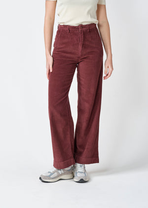 Klitmøller Collective ApS Lydia jumbo corduroy pants GOTS Pants Burgundy