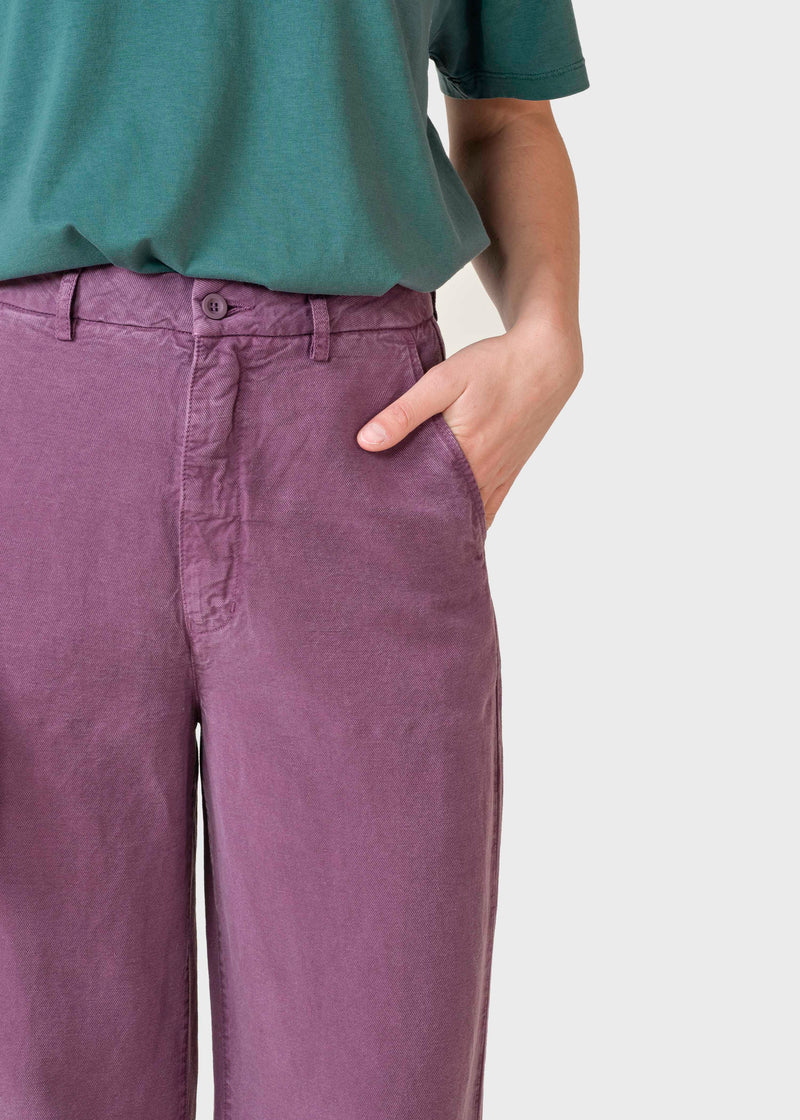 Klitmøller Collective ApS Lydia lyocell pants Pants Dark berry