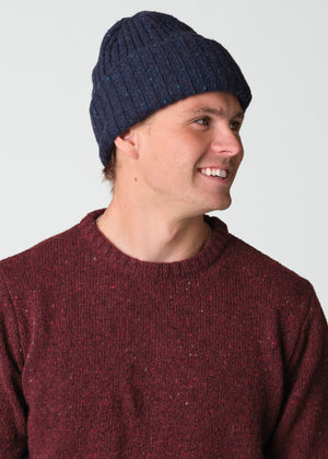 Klitmøller Collective ApS MELANGE BEANIE Beanies Navy