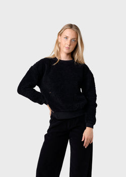 Klitmøller Collective ApS  Malin crew  Sweatshirts Black