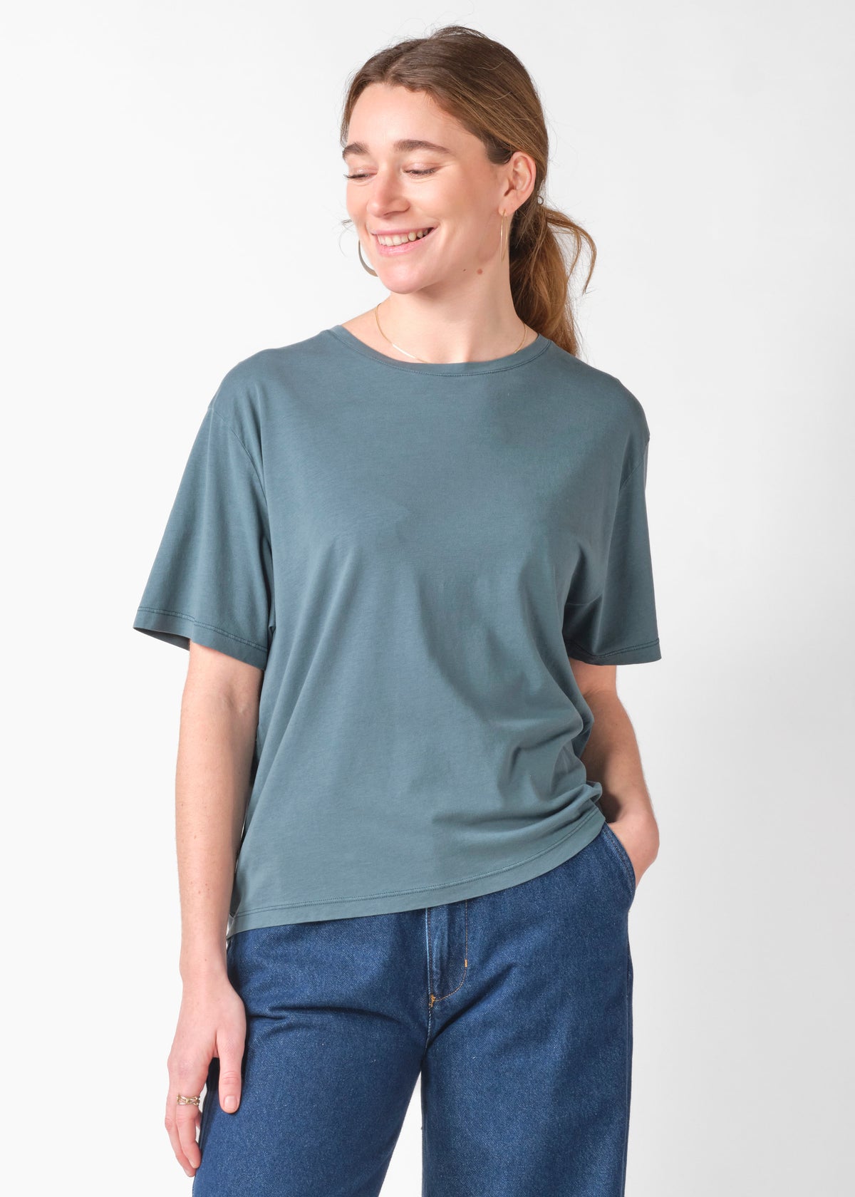 Klitmøller Collective ApS Maren tee OCS T-Shirts Moss Green