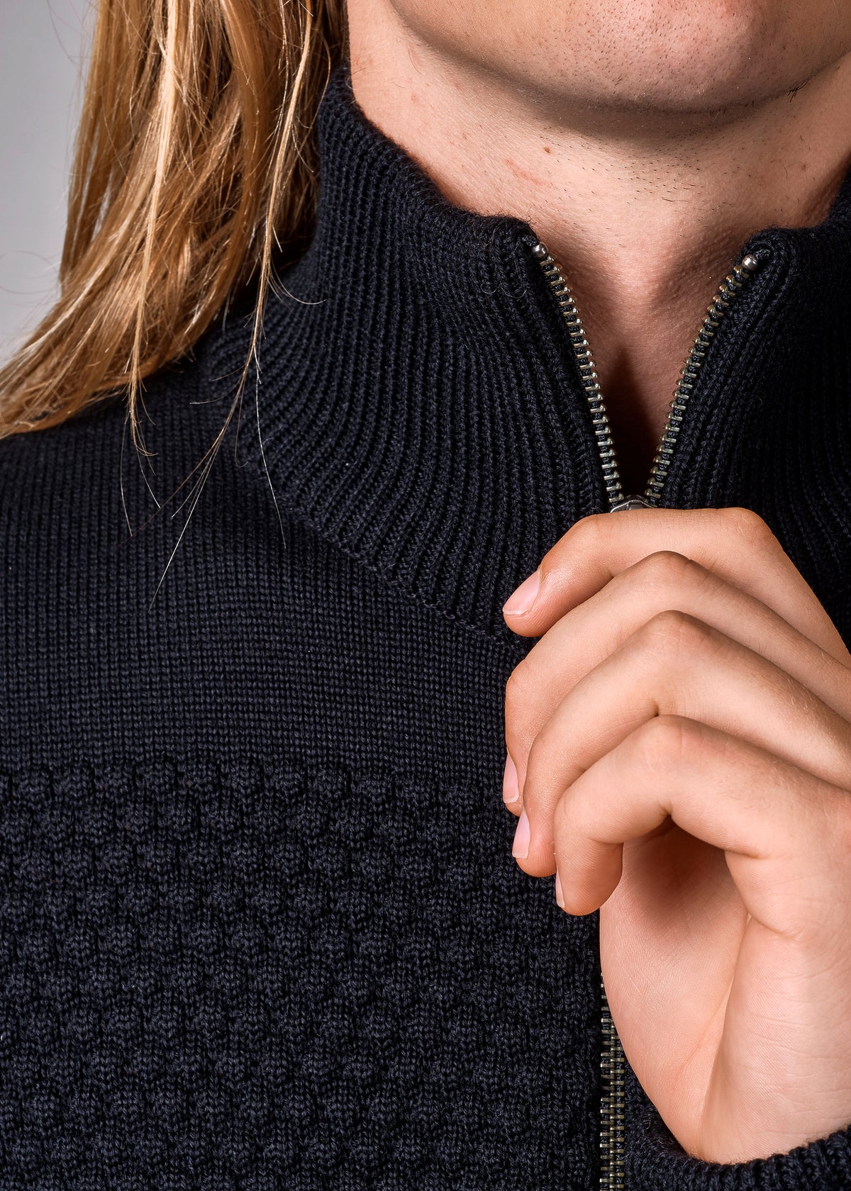 Klitmøller Collective ApS Marinus knit cardigan Knitted sweaters Black