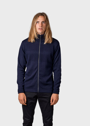 Klitmøller Collective ApS Marinus knit cardigan Knitted sweaters Navy