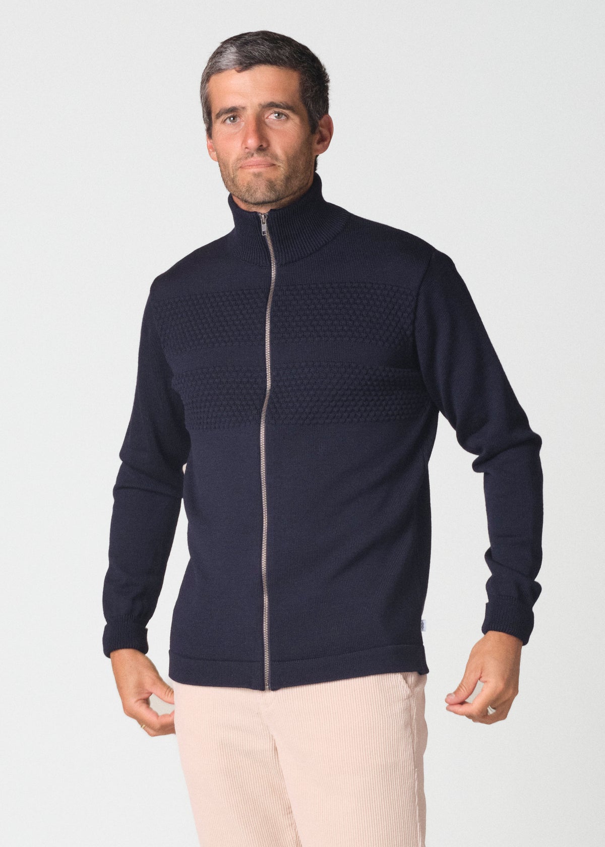Klitmøller Collective ApS Marinus knit cardigan Knitted sweaters Navy