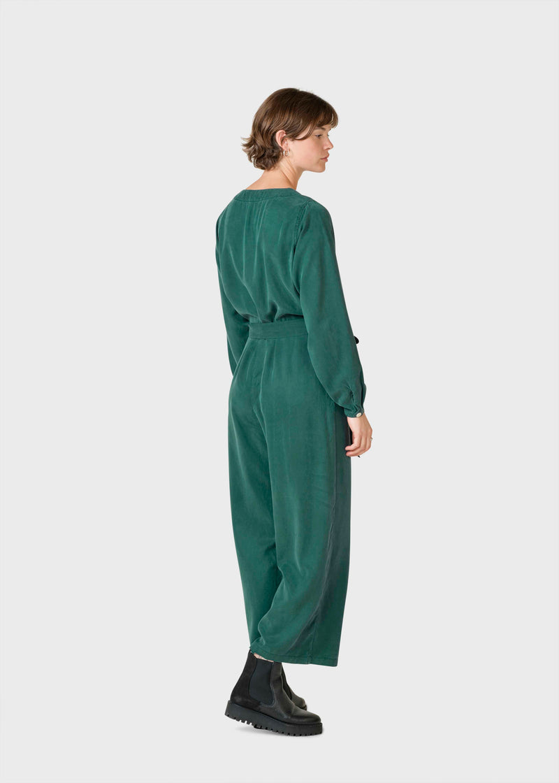 Klitmøller Collective ApS Marna longsleeve jumpsuit  Jumpsuits Moss Green