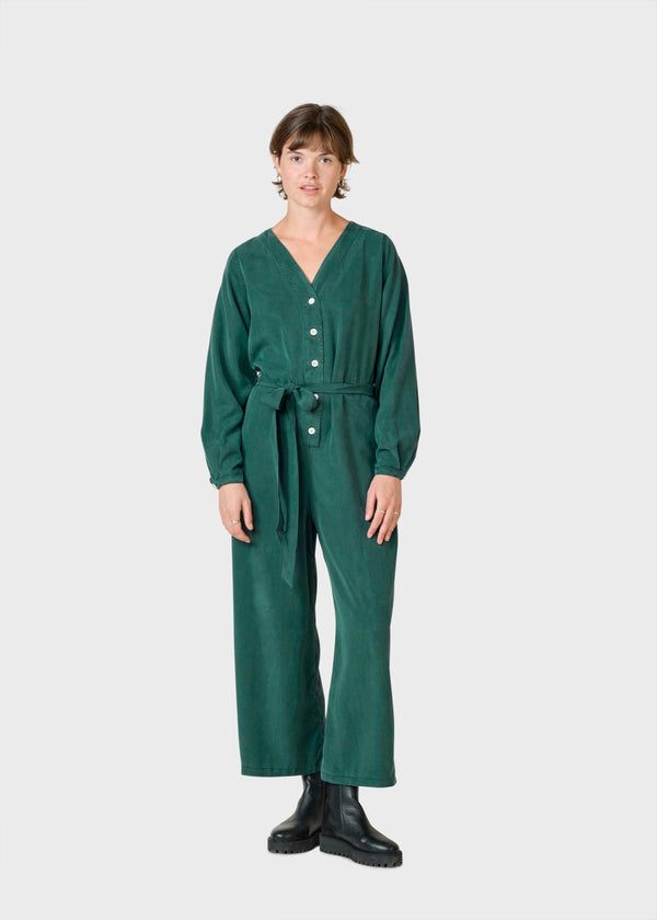 Klitmøller Collective ApS Marna longsleeve jumpsuit  Jumpsuits Moss Green