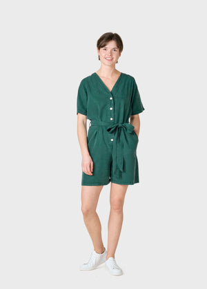 Klitmøller Collective ApS Marna short jumpsuit Jumpsuits Moss Green