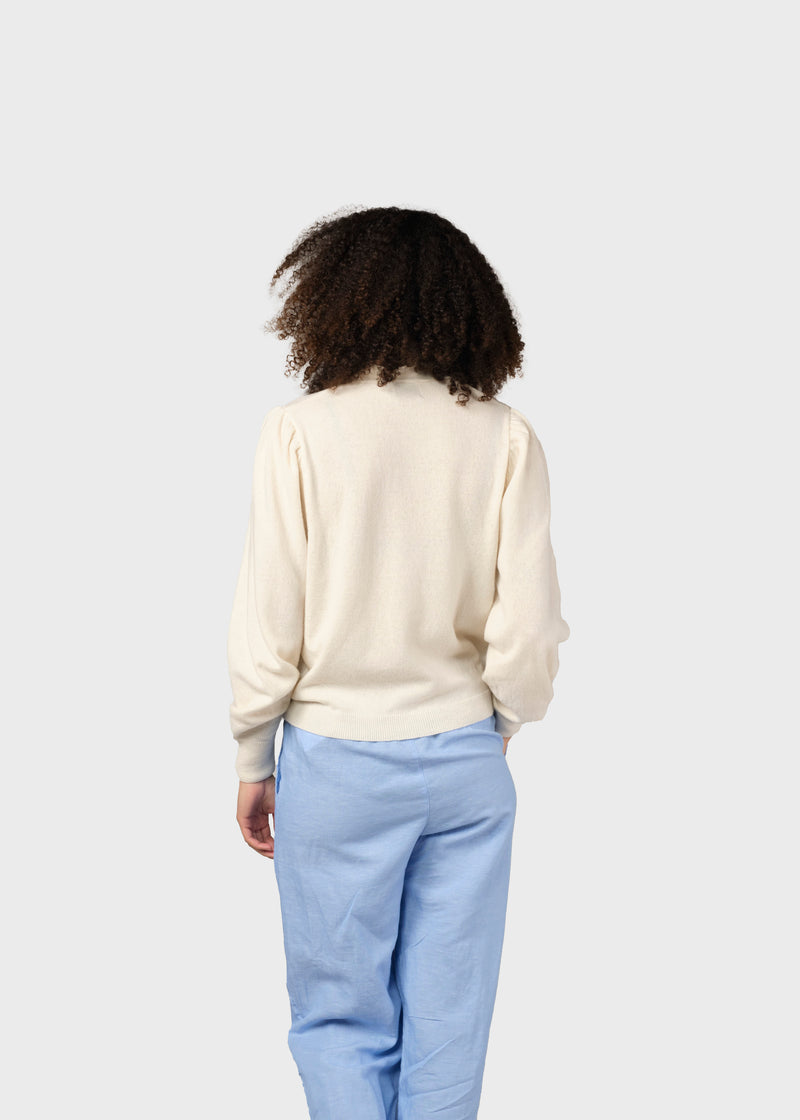 Klitmøller Collective ApS Masja knit cardigan  Knitted sweaters Cream