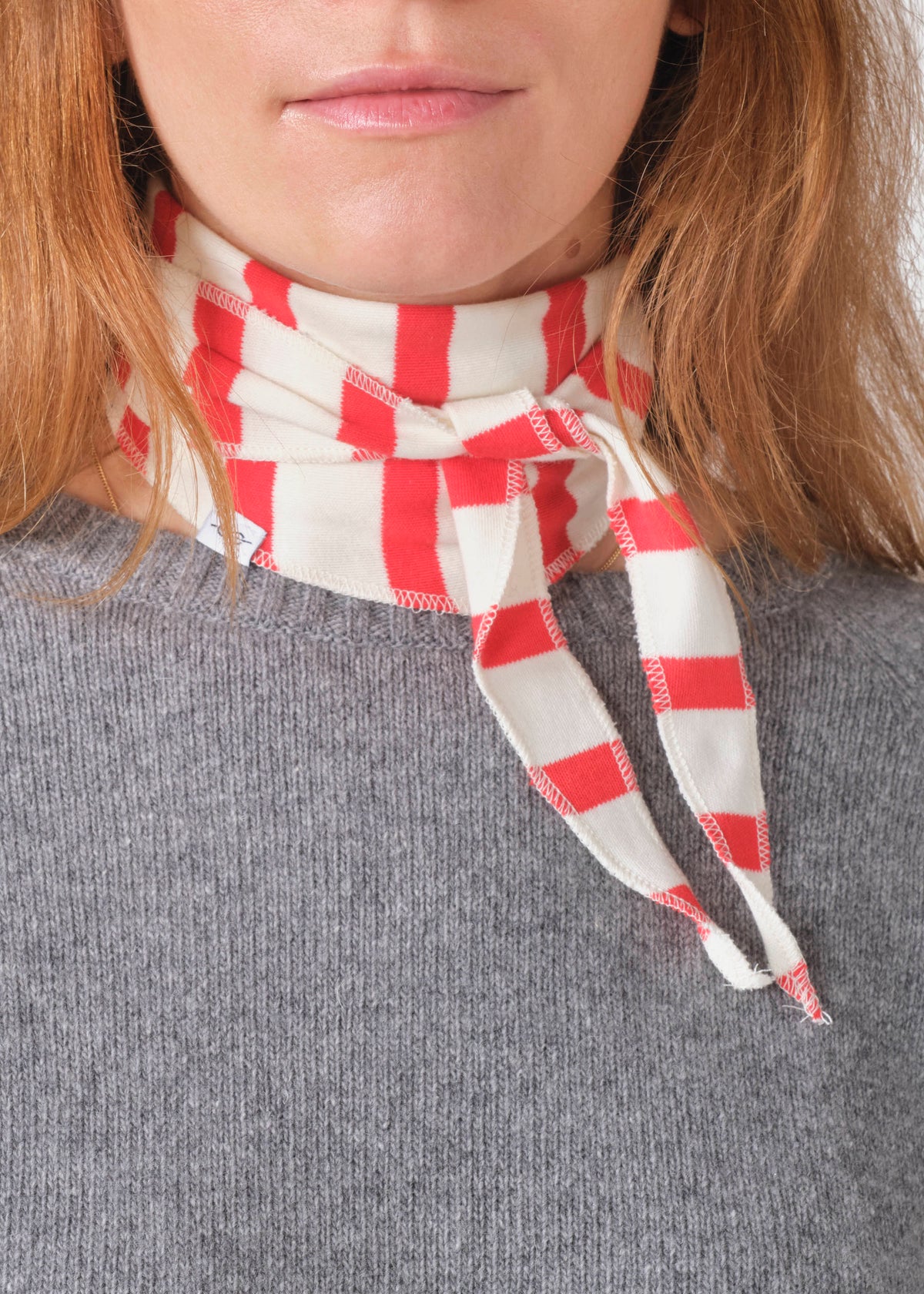Klitmøller Collective ApS Mateo small scarf Scarfs Cream/red