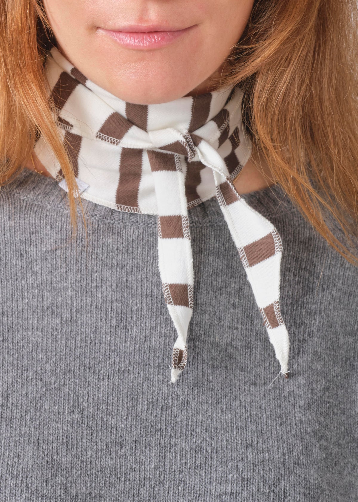 Klitmøller Collective ApS Mateo small scarf Scarfs Cream/taupe