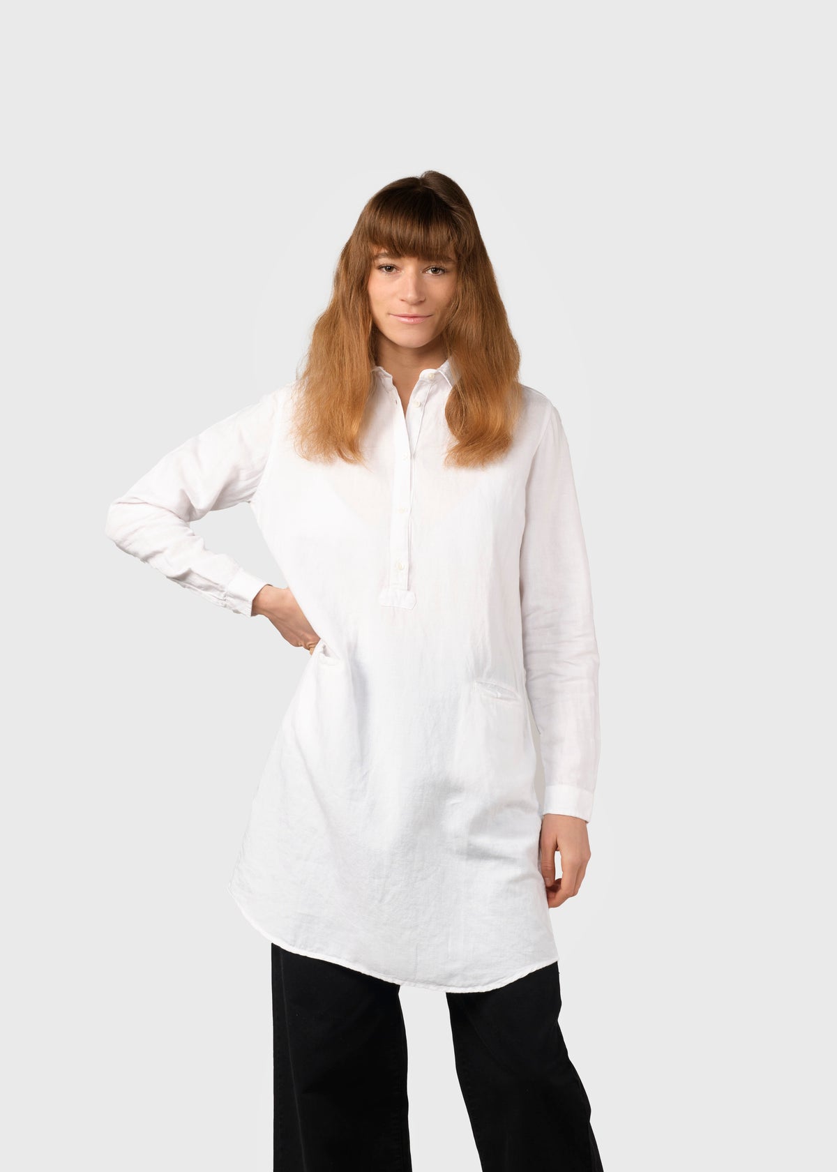 Klitmøller Collective ApS Mathilde linen shirt Shirts White