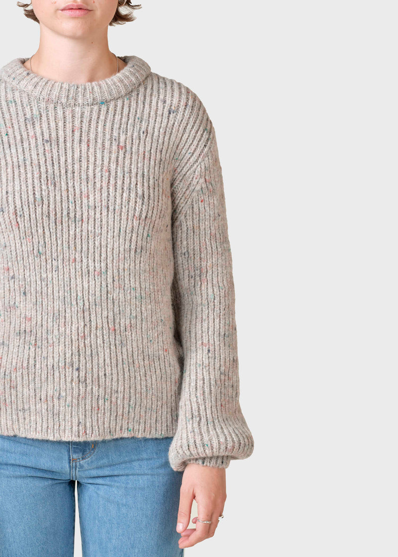 Klitmøller Collective ApS Maude jumper knit  Knitted sweaters Pastel sand