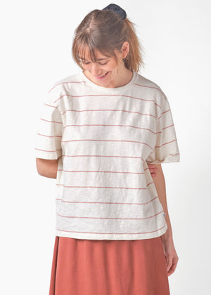 Klitmøller Collective ApS Megan tee OCS T-Shirts Cream/faded rose