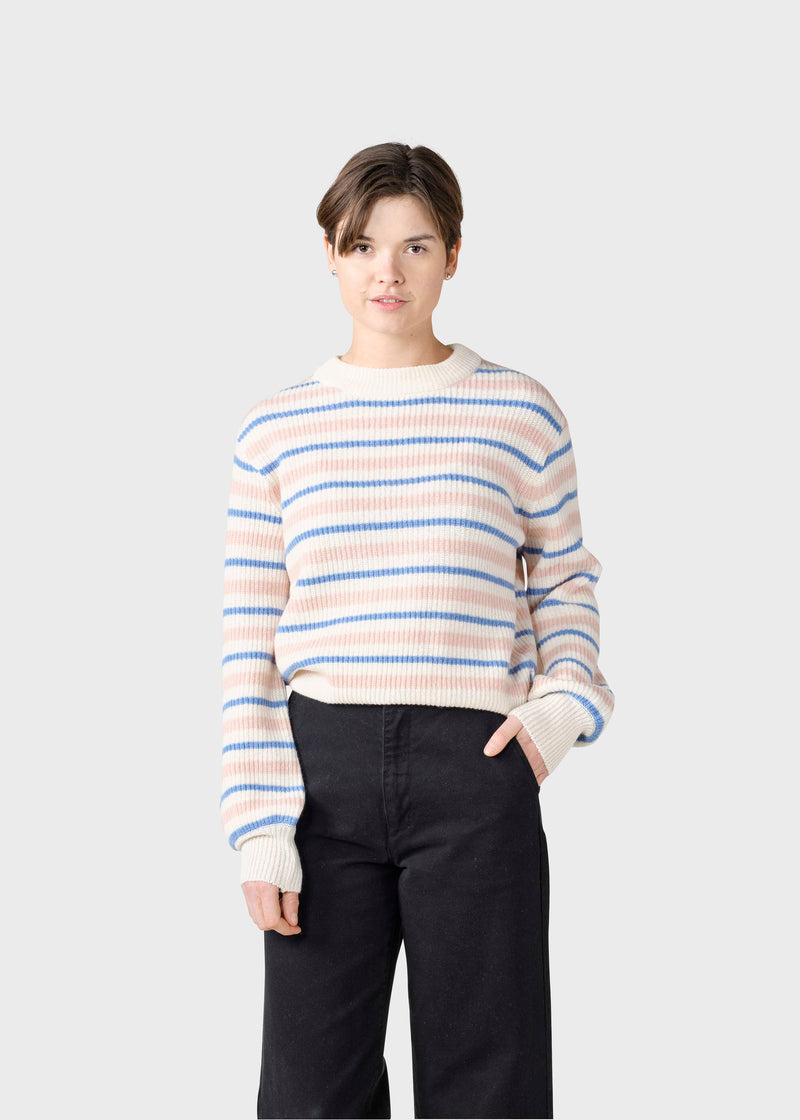 Klitmøller Collective ApS Melli knit  Knitted sweaters Rose/cream/light blue