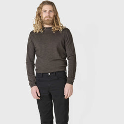 Klitmøller Collective ApS Mens basic merino knit Knitted sweaters Taupe