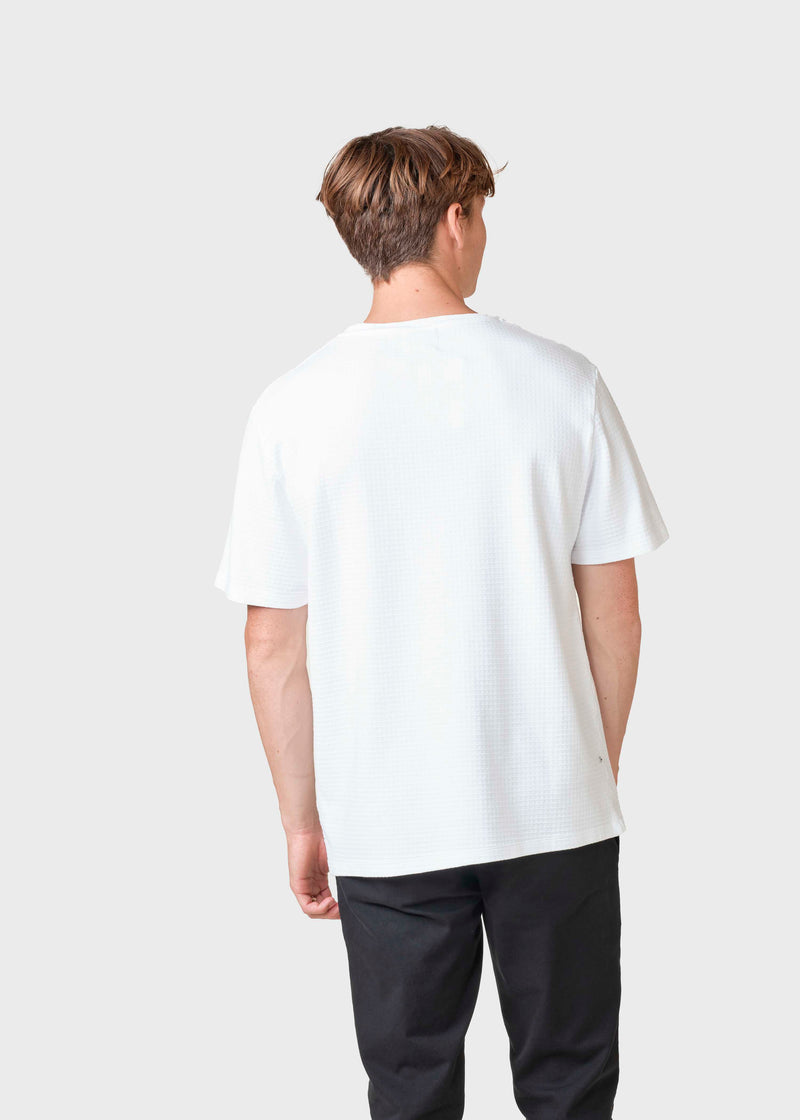 Klitmøller Collective ApS Mens boxy structure tee T-Shirts White