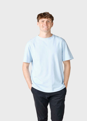 Klitmøller Collective ApS Mens boxy tee T-Shirts Light blue