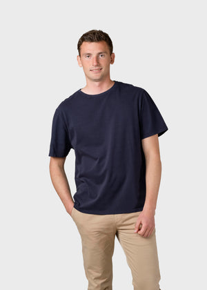 Klitmøller Collective ApS Mens boxy tee T-Shirts Navy