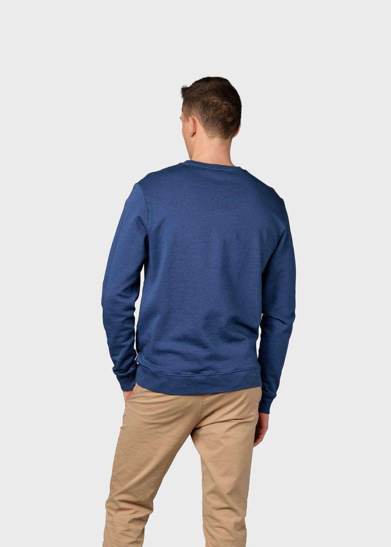 Klitmøller Collective ApS  Mens logo crew Sweatshirts Ocean