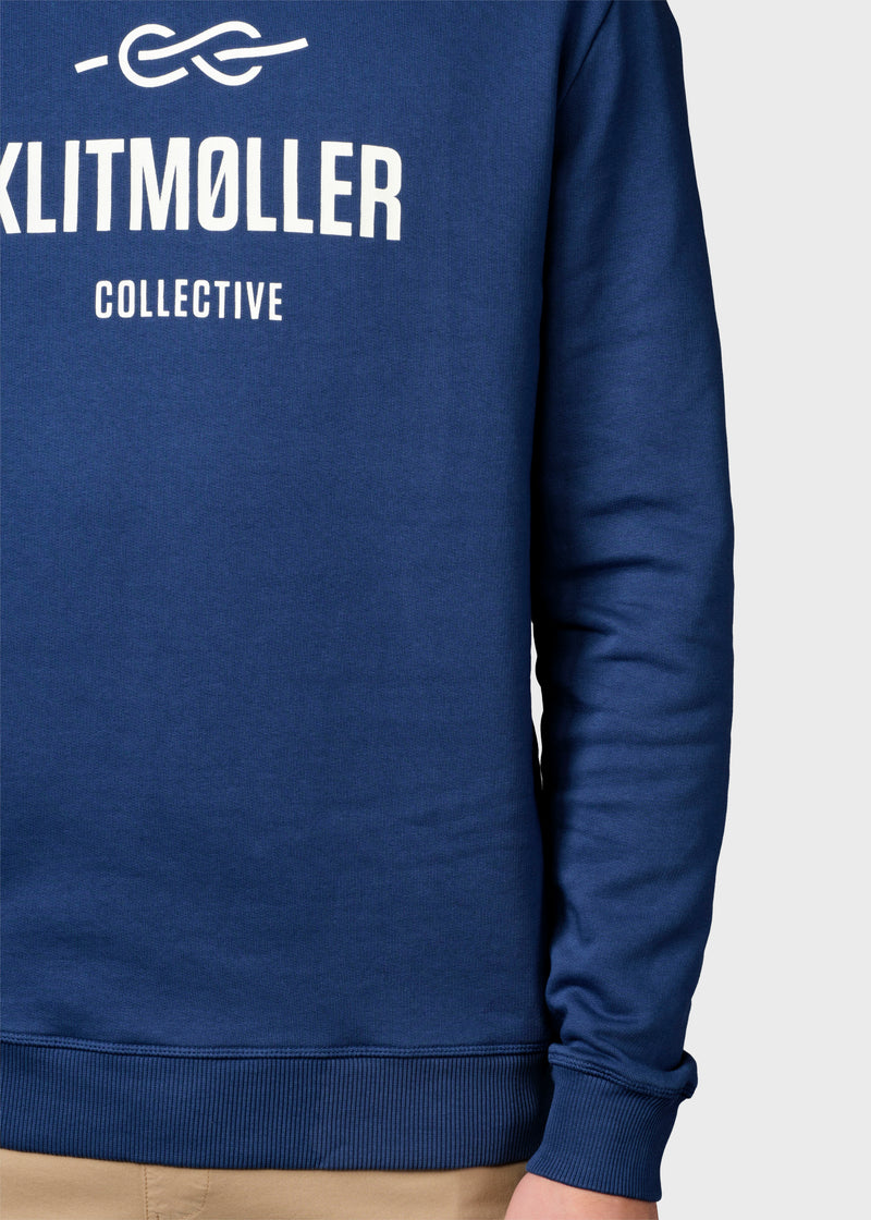 Klitmøller Collective ApS  Mens logo crew Sweatshirts Ocean