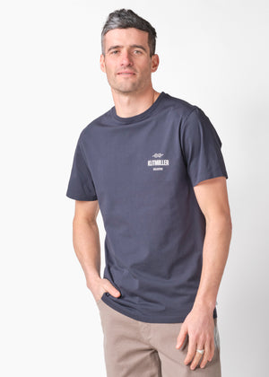 Klitmøller Collective ApS Mens small logo tee T-Shirts Navy