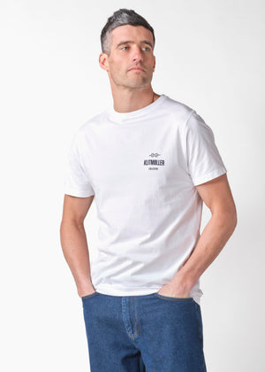 Klitmøller Collective ApS Mens small logo tee T-Shirts White