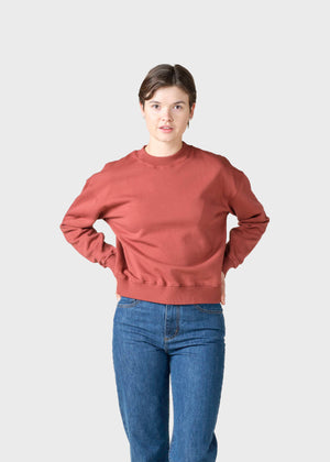 Klitmøller Collective ApS Merle mock neck Sweatshirts Terracotta