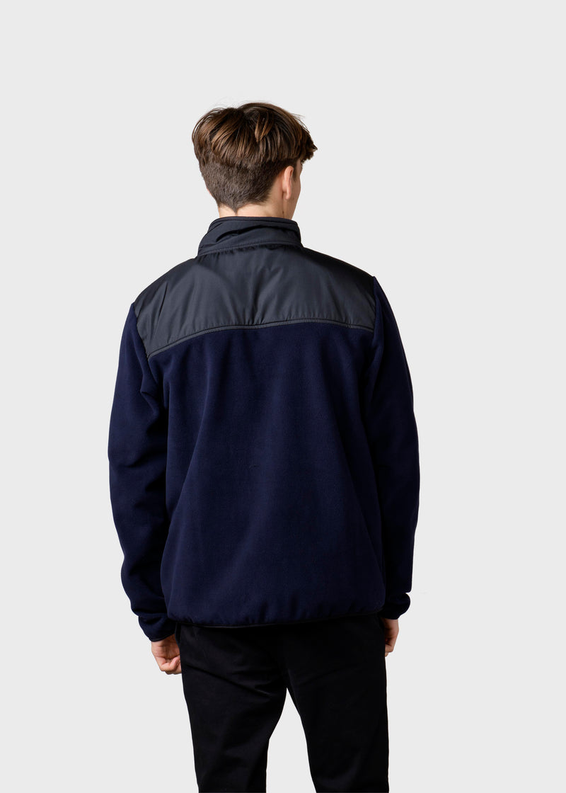 Klitmøller Collective ApS Midi fleece jacket Jackets Black/navy